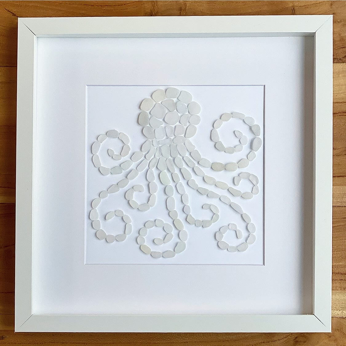 octopus whimsical handmade sea glass artwork